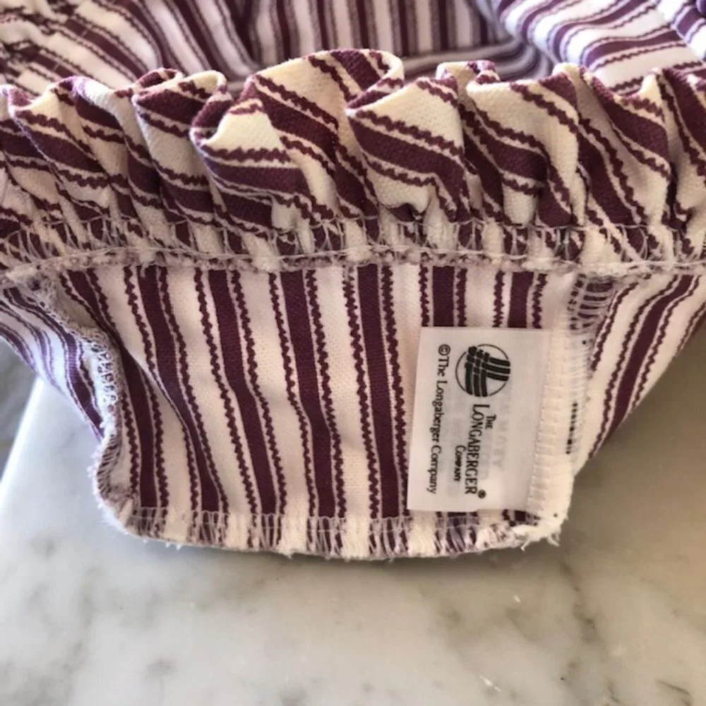 LONGABERGER 1997 Purple Sweetheart Basket Combo Vintage